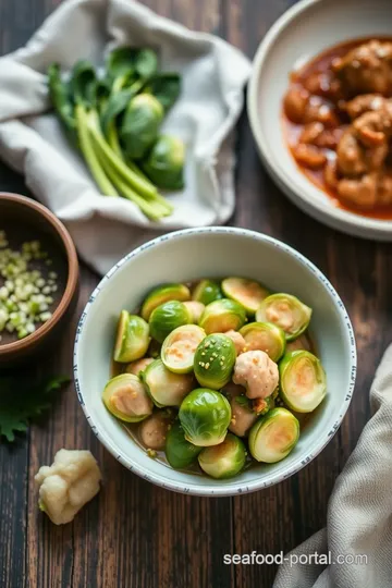 Steam Brussels Sprouts Chicken Siomay Delight ingredients