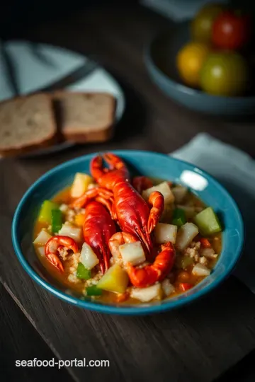 Cajun Delight: Authentic Crawfish Étouffée presentation