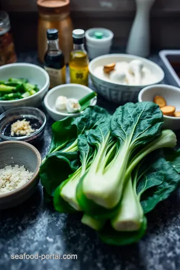 Charred Bok Choy Delight: A Savory Grilled Affair ingredients