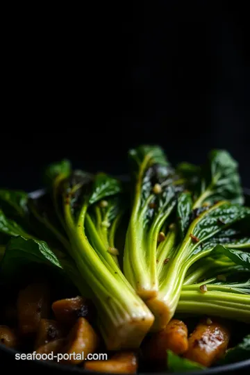 Charred Bok Choy Delight: A Savory Grilled Affair presentation