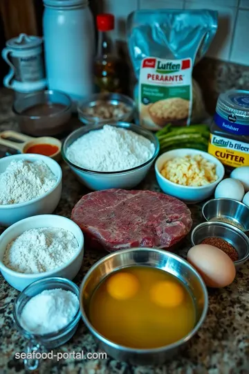 Classic Southern Chicken Fried Steak with Cream Gravy ingredients