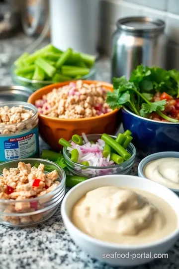Classic Tuna Salad Delight: A British Summer Staple ingredients