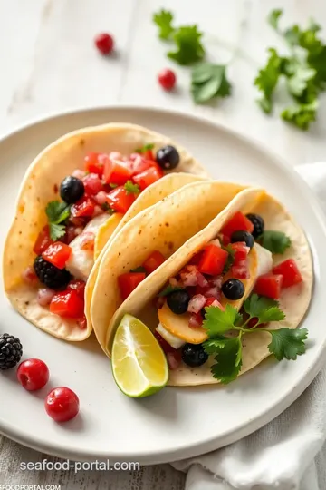 Coconut Oil Halibut Tacos with Berry Salsa steps