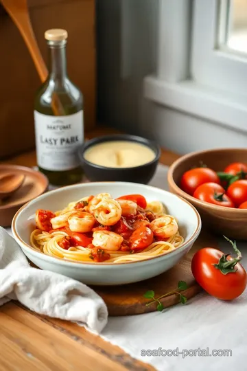 Linguine with Prawns and Spicy Tomato Sauce ingredients