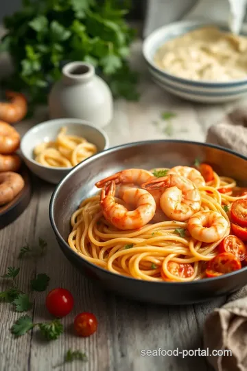 Linguine with Prawns and Spicy Tomato Sauce steps