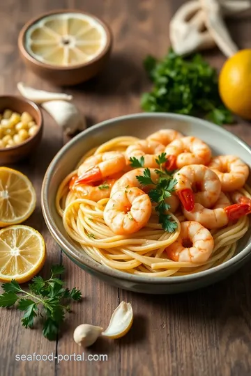 Shrimp Pasta with Citrus Garlic Sauce ingredients