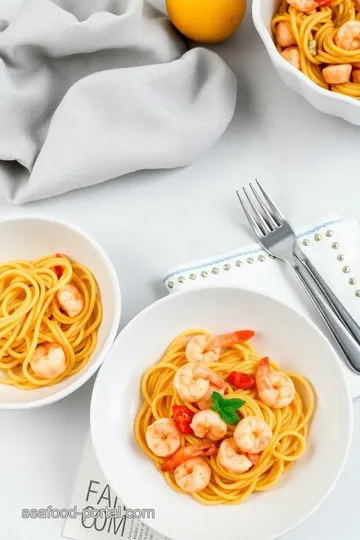 Shrimp Pasta with Citrus Garlic Sauce steps