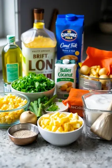 Creamy Comfort: Meatless Corn Chowder ingredients