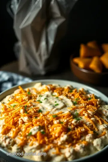 Creamy Crab Dip Delight presentation