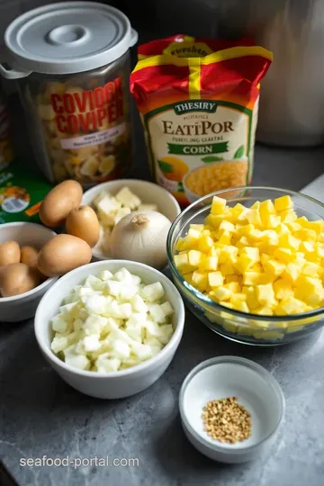 Creamy Sweet Corn Chowder with Herbs ingredients