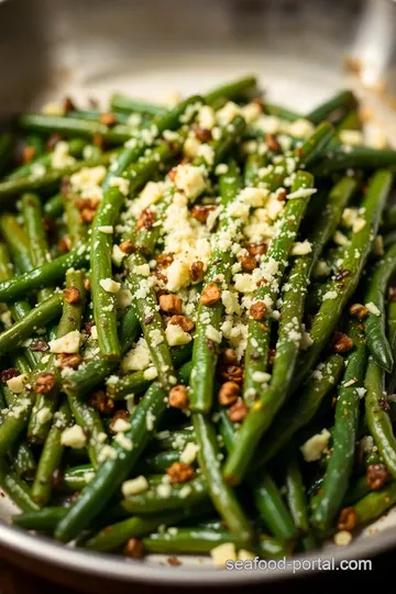 Crispy Baked Green Beans with Parmesan and Garlic presentation