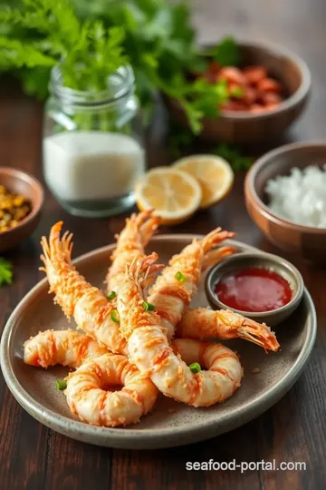 Crispy Coconut Fried Prawns Delight ingredients