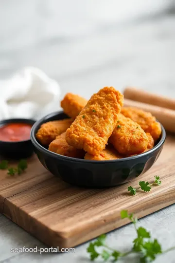 Crispy Fish Fingers with Spicy Sauce