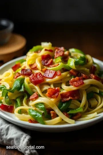 Crispy Fried Cabbage with Bacon and Garlic presentation