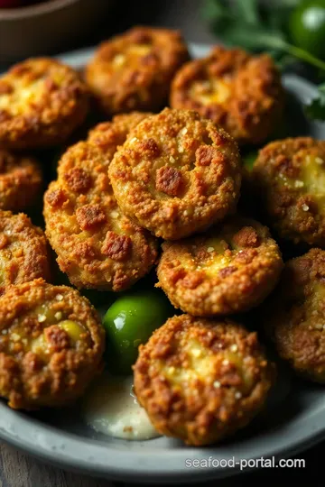 Crispy Fried Green Tomatoes – No Cornmeal Required! presentation