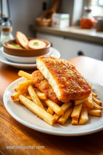 Crispy Halibut Fish and Chips: A Classic British Delight steps