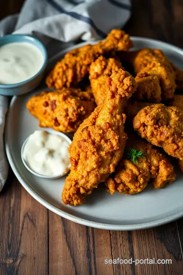 Crispy Oven-Fried Chicken: A Guilt-Free Delight presentation