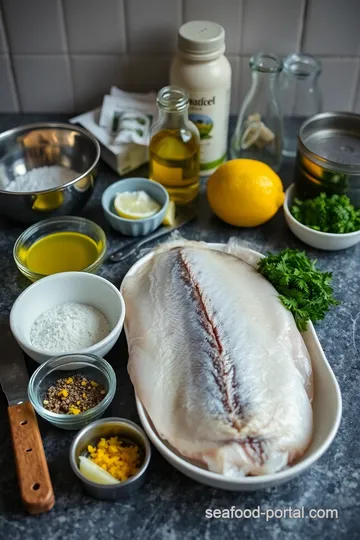 Crispy Pan-Seared Sea Bream with Lemon Herb Butter ingredients