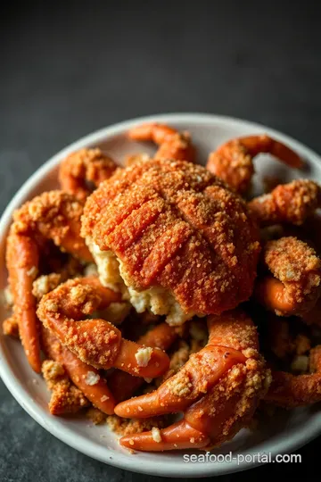 Crispy Soft Shell Crab with Lemon Herb Aioli presentation