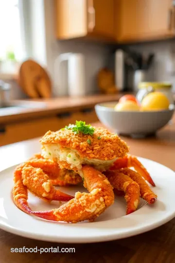Crispy Soft Shell Crab with Lemon Herb Aioli steps