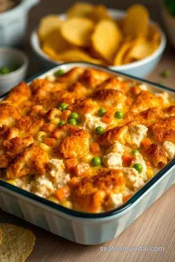 Crispy Tuna Hotdish Delight presentation