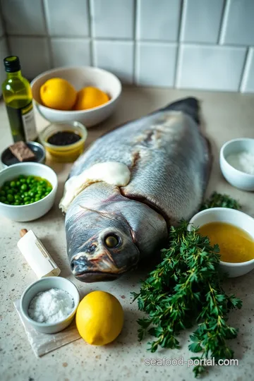 Crispy Whole Black Sea Bass with Lemon Herb Dressing ingredients