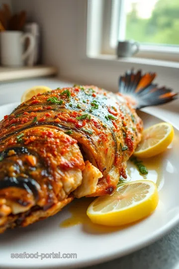 Crispy Whole Black Sea Bass with Lemon Herb Dressing steps