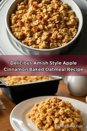 Delicious Amish Style Apple Cinnamon Baked Oatmeal Recipe