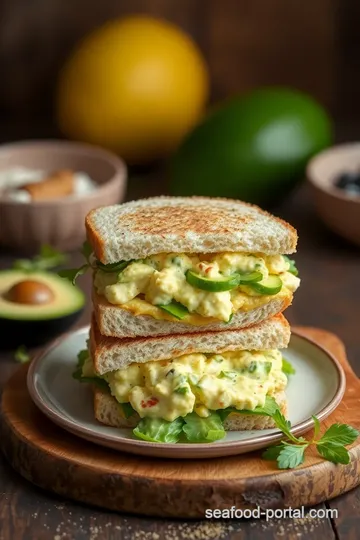 Creamy Avocado Egg Salad Sandwiches steps