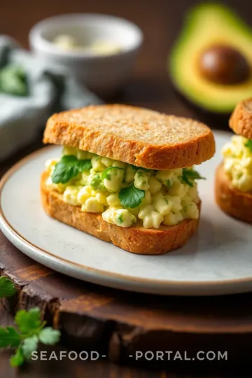 Delicious Avocado Egg Salad Sandwiches