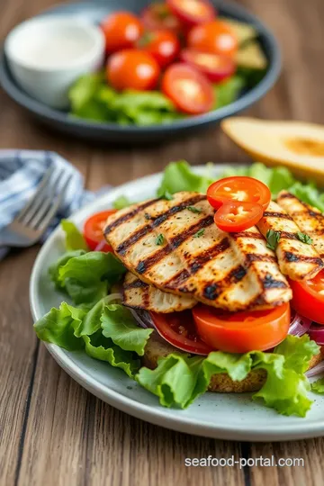 Grilled Chicken BLT Salad: A Quick & Delicious Delight presentation