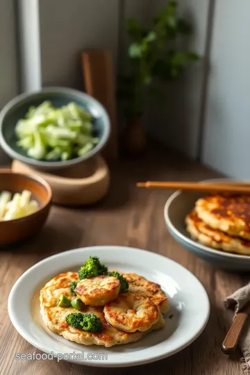 Delicious Broccoli and Prawn Pancakes steps