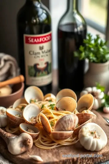 Quick Clam Linguine with Garlic & Wine ingredients