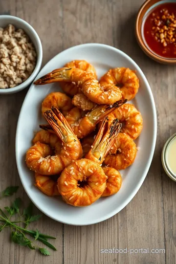 Fried Shrimp with Crunchy Coconut Coating steps