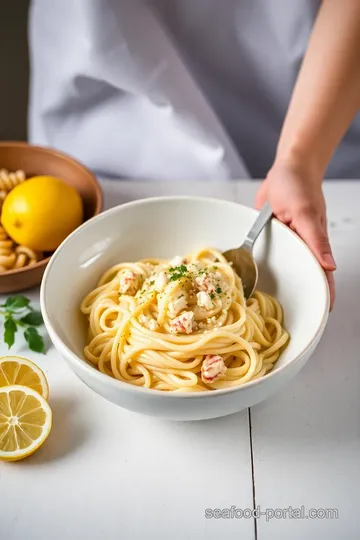 Creamy Crab Pasta with Lemon Zest steps