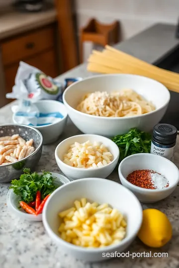 Creamy Sea Urchin Pasta ingredients