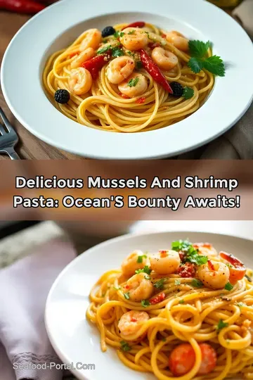 Delicious Mussels and Shrimp Pasta: Ocean' s Bounty Awaits!