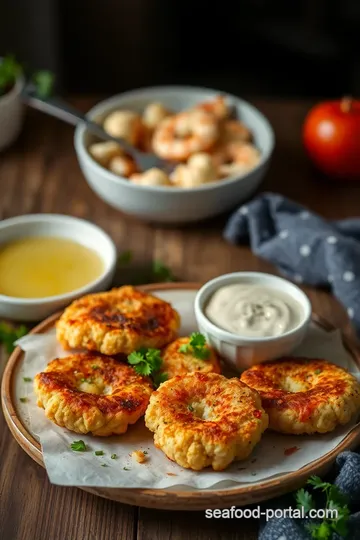 Fried Prawns & Cauliflower Crispy Cutlets steps