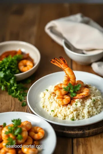 Delicious Prawn Couscous Delight presentation