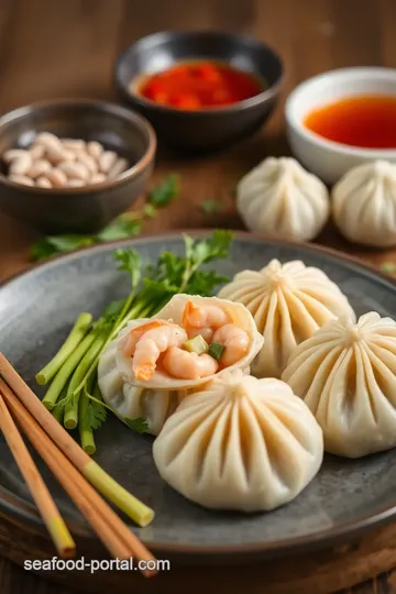 Steamed Prawn Dimsums with Savory Filling ingredients