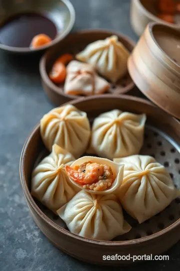 Steamed Prawn Dimsums with Savory Filling steps