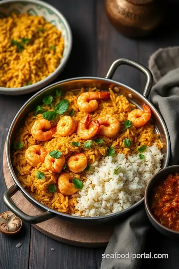 Delicious Prawns Biryani steps