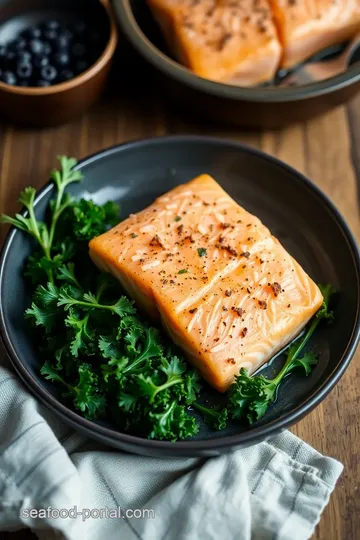 Crispy Roasted Salmon on a Bed of Garlic Kale ingredients