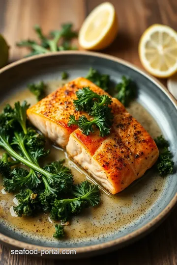 Delicious Roasted Salmon with Kale