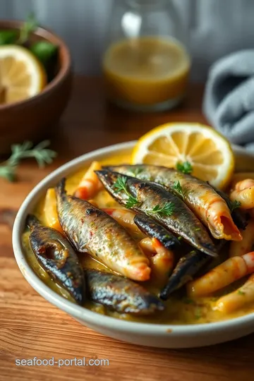 Zesty Sautéed Sardines & Prawns in Lemon Sauce steps