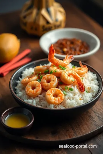 Quick and Zesty Stir-Fried Shrimp with Rice ingredients