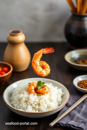 Quick and Zesty Stir-Fried Shrimp with Rice presentation