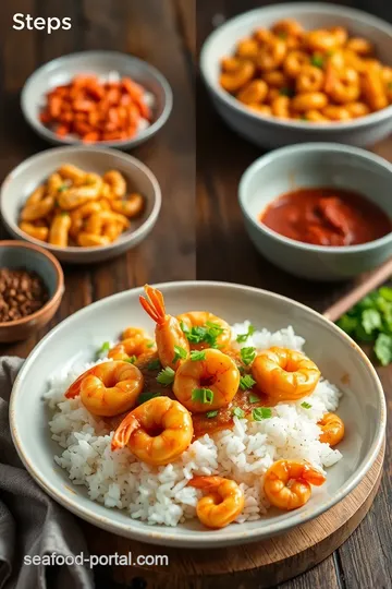 Quick and Zesty Stir-Fried Shrimp with Rice steps