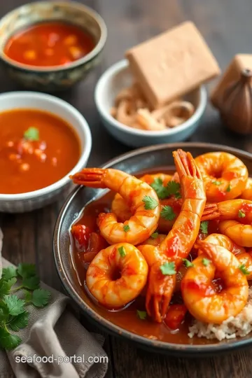 Easy Shrimp with Sweet & Spicy Sauce presentation