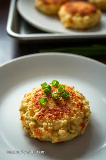 Deliciously Baked Crab Cakes with a Zesty Remoulade presentation